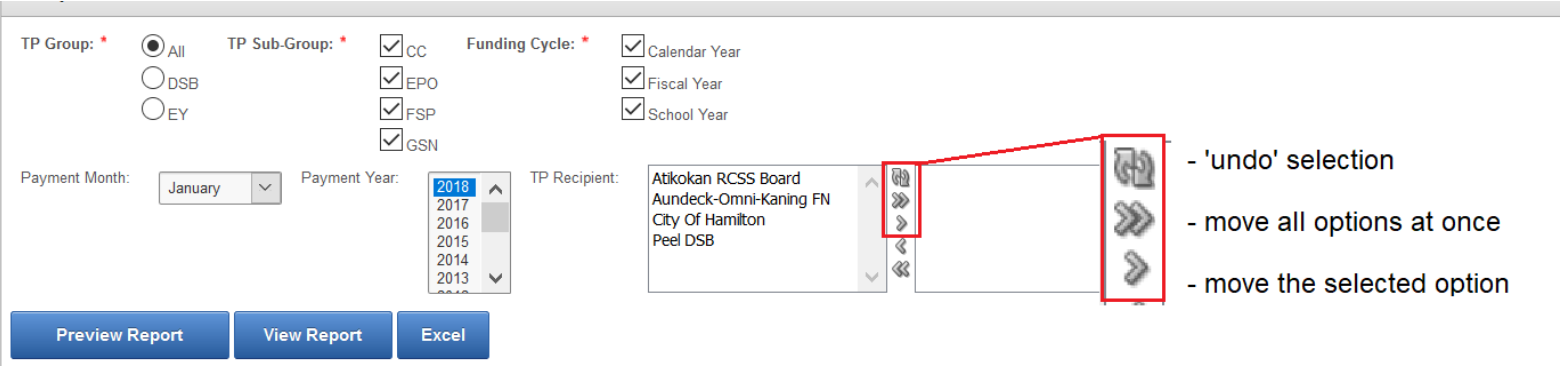 EFIS TP Reporting (Pre-Production): Generating Reports