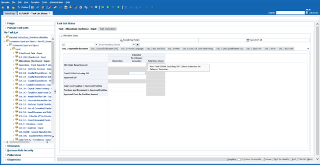 Shows an image of a selected input field being enabled