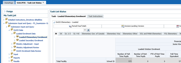 Subdivided into different subcategories dependent on enrolment input