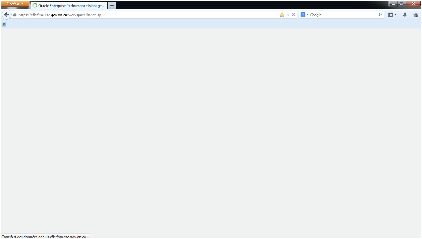 Firefox Login: blank/white screen