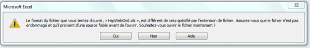 Affiche un message qui s'affiche lorsque l'utilisateur saisit des données dans une cellule grise