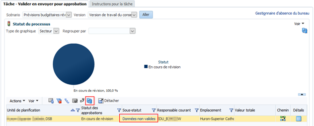 Cliquez sur le bouton Actualiser, le sous-statut affichera les données invalides s'il y a des erreurs, plus d'erreurs,
             le sous-statut affichera aucune approbation supplémentaire requise
