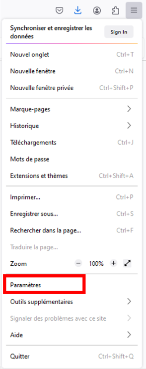 Firefox > Menu > Add-Ons