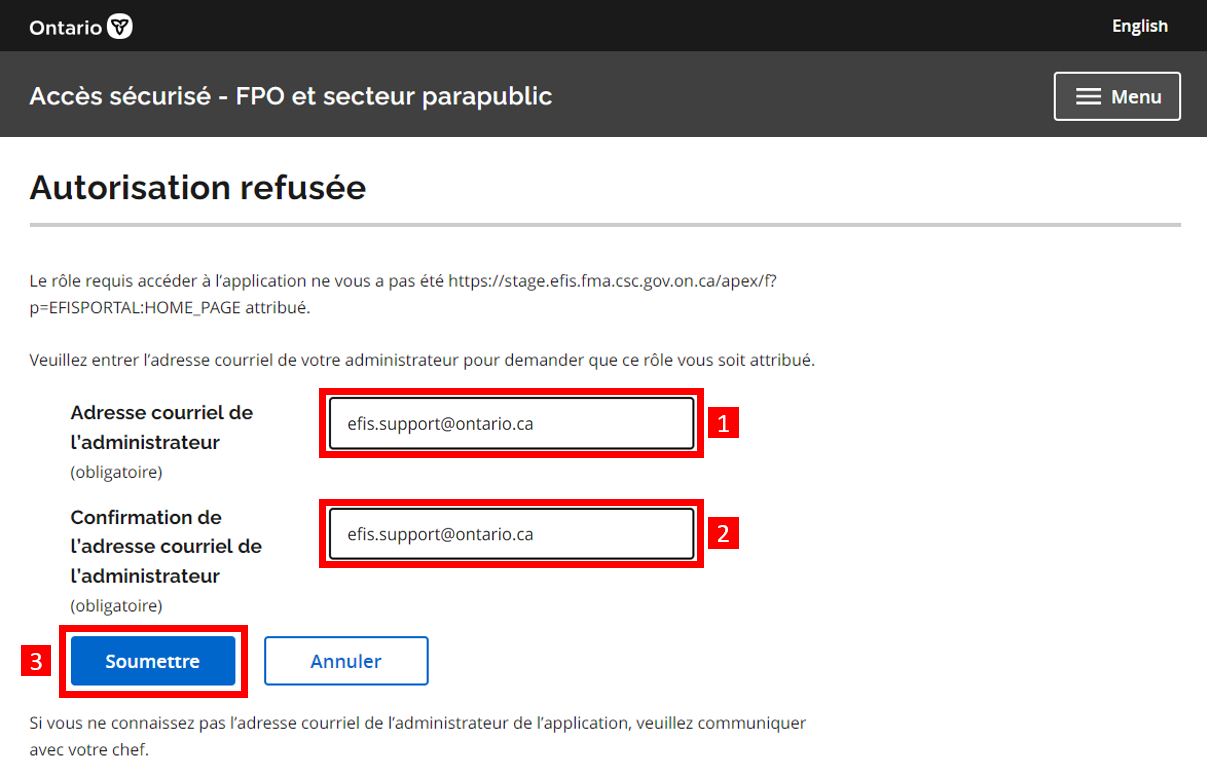BPS Secure Registration Step 4 Screen; Authorization request